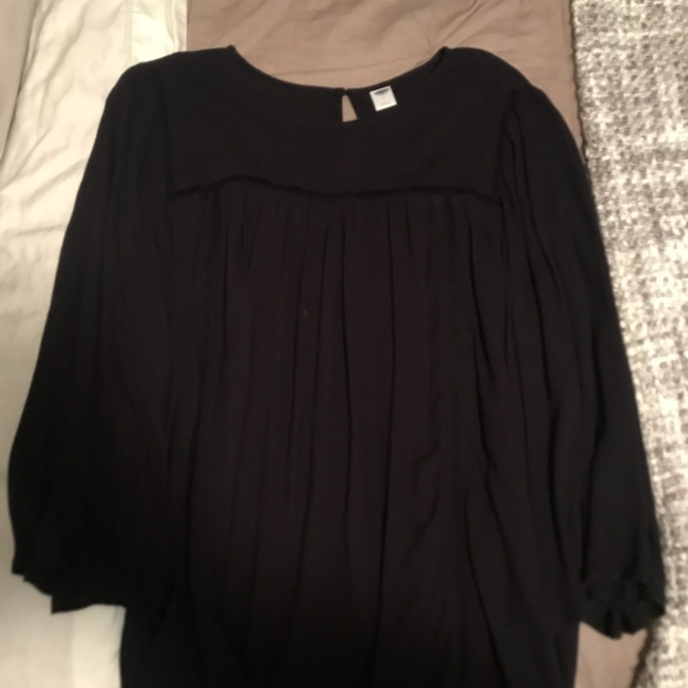 Oversized black blouse